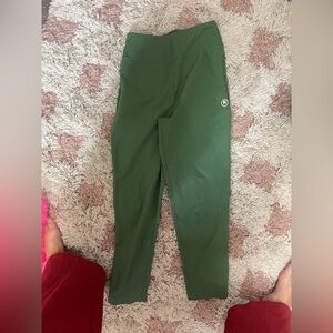 BackCountry Green High-Waisted Track Pants with Slim Fit